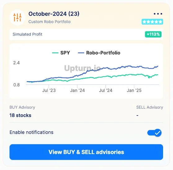 Star Rating for Robo-Portfolios